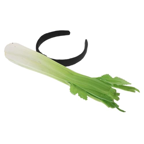 Healeved Realistisches Sellerie Stirnband Lustiges Haarreifen Cosplay Kostüm Zubehör Für Geburtstagsfeiern Halloween Mottopartys Für Erwachsene von Healeved