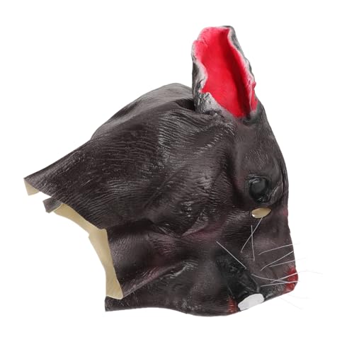 Healeved Realistisches mauskopf Vollkopf Tierkostüm Masquerade Cosplay Zubehör für Halloween Karneval Fasching Party Healeved Realistisches mauskopf Vollkopf Tierkostüm Masquerade Cosplay Zubehör für Halloween Karneval Fasching Party von Healeved