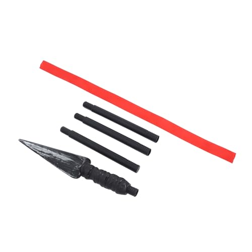 Healeved Römischer Ritterspeer Cosplay-zubehör Halloween-Cosplay-Requisiten Interaktives Spielspielzeug Halloween -Cosplay -Accessoire Party-Cosplay-Requisite Spielsachen Black Plastik von Healeved