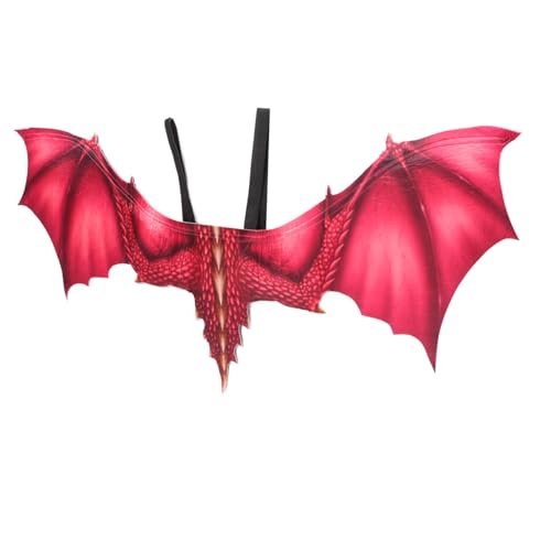 Healeved Rote Drachenflügel für Erwachsene Halloween Kostümzubehör für Cosplay Partys Leicht und Langlebig für Festliche Anlässe und Kreative Verkleidungen Healeved Rote Drachenflügel für Erwachsene Halloween Kostümzubehör für Cosplay Partys Leicht und Langlebig für Festliche Anlässe und Kreative Verkleidungen von Healeved