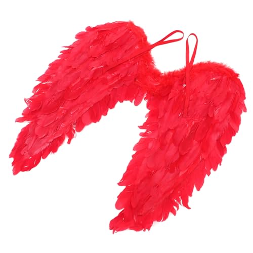 Healeved Rote Engelsflügel Cosplay Flügel Leichtes Party Accessoire Bühnenrequisite für Erwachsene Karnevalsdeko Schmuck Healeved Rote Engelsflügel Cosplay Flügel Leichtes Party Accessoire Bühnenrequisite für Erwachsene Karnevalsdeko Schmuck von Healeved