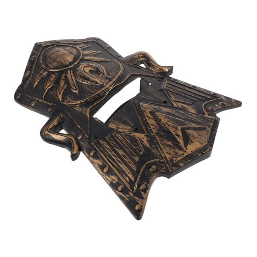 Healeved Schild Leichtes Halloween Requisiten Halloween Rollenspiel zubehör Ritter Ritterfigur Spielzeugschild für Ritterschild Plastik Golden von Healeved