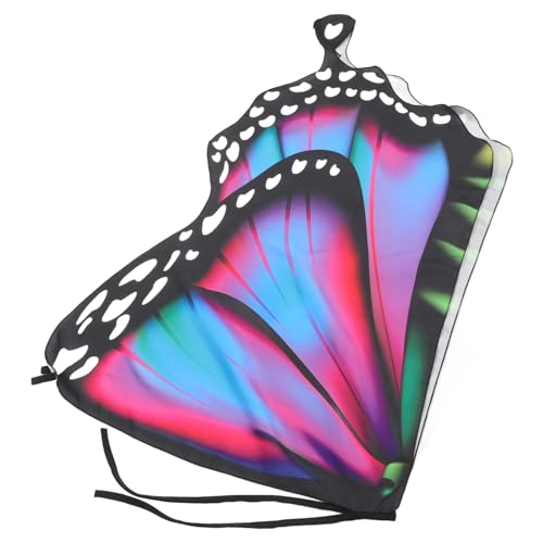 Healeved Schmetterlingsflügel Kostüm Für Cosplay Umhang Mit Farbenfrohem Design Für Halloween Karneval Mottopartys Bühnenaufführungen Leicht von Healeved