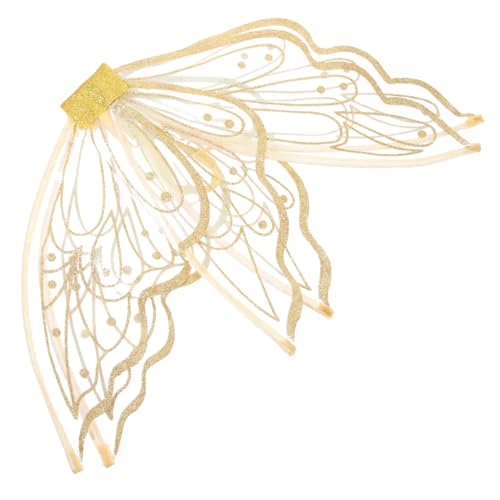 Healeved Schmetterlingsflügel für Erwachsene Glitzernde Kostüm Requisite für Karneval Halloween Fasching Feiertagsfeiern mit Einzigartigem Design von Healeved