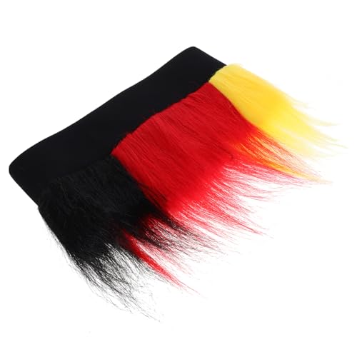 Healeved Schwarz-gelbe Und Rote Deutsche Fußball-perücke, Patriotische Crazy-Hair-perücke Für Weltmeisterschaft Und Europameisterschaft, Neuartige Kopfbedeckung Für Sportveranstaltungen Healeved Schwarz-gelbe Und Rote Deutsche Fußball-perücke, Patriotische Crazy-Hair-perücke Für Weltmeisterschaft Und Europameisterschaft, Neuartige Kopfbedeckung Für Sportveranstaltungen von Healeved