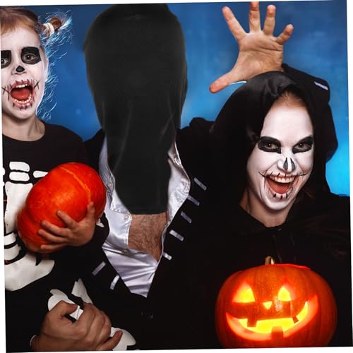 Healeved Schwarze Vollgesichtsmaske aus Elastischem Stoff Atmungsaktiv und Komfortabel für Halloween Cosplay Kostümparty Maskenball und Faschingsfeier Erwachsene Healeved Schwarze Vollgesichtsmaske aus Elastischem Stoff Atmungsaktiv und Komfortabel für Halloween Cosplay Kostümparty Maskenball und Faschingsfeier Erwachsene von Healeved