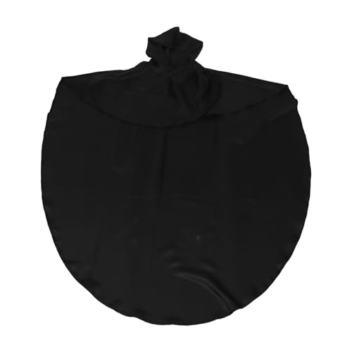 Healeved Schwarzer Mittelalterlicher Ritterumhang mit Kapuze Atmungsaktives Polyester Langlebig für Halloween-Cosplay Renaissance-Festivals Bühnenauftritte und Themenpartys Unisex von Healeved