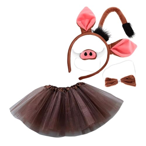 Healeved Schweine-kostüm-set Ohren Nase Halloween Stirnband-set Für Jungen Und Mädchen Tier-cosplay Healeved Schweine-kostüm-set Ohren Nase Halloween Stirnband-set Für Jungen Und Mädchen Tier-cosplay von Healeved
