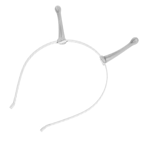 Healeved Silbernes Haarreif Head Boppers Halloween Karneval Kostüm Haarband Party Kopfschmuck Cosplay Zubehör für Erwachsene von Healeved
