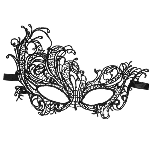 Healeved Spitzen-halbgesichtsmaske Damen Verstellbar Leichte Masquerade Maskenball Maske für Kostümparty Halloween Fasching Karneval Healeved Spitzen-halbgesichtsmaske Damen Verstellbar Leichte Masquerade Maskenball Maske für Kostümparty Halloween Fasching Karneval von Healeved