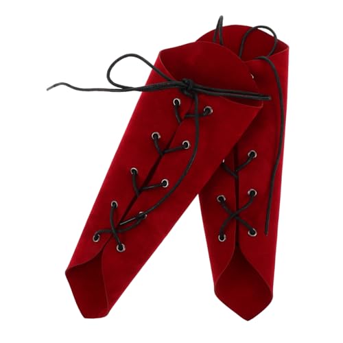 Healeved Steampunk Armbracer Vintage Verstellbar Geschnürte Armwächter Retro Wikinger Rüstung Halloween Cosplay Zubehör für Mittelalterliche Rollenspiele von Healeved