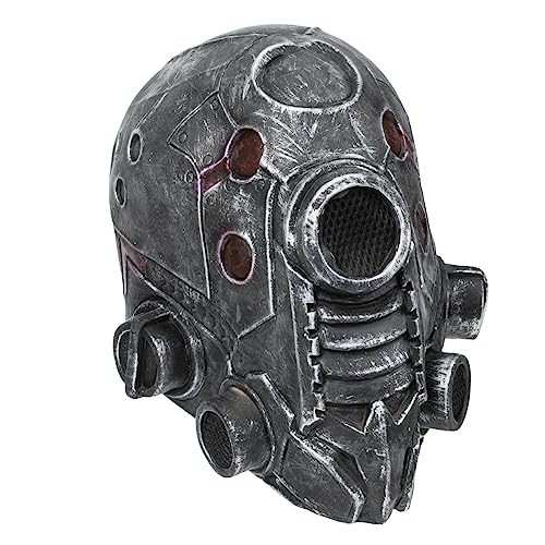 Healeved Steampunk Robot Maske Leichtem Halloween Cosplay Helm für Erwachsene und Jugendliche Langlebig für Maskenbälle Karneval und Themenpartys Healeved Steampunk Robot Maske Leichtem Halloween Cosplay Helm für Erwachsene und Jugendliche Langlebig für Maskenbälle Karneval und Themenpartys von Healeved