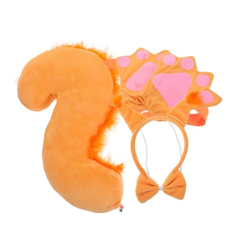 Healeved Süßes Eichhörnchen Kostüm Set mit Ohren Haarreif Prop und Handschuhen Bequemes Cosplay Zubehör für Karneval Halloween Tierkostüm Party Geburtstagsfeier und Maskerade Healeved Süßes Eichhörnchen Kostüm Set mit Ohren Haarreif Prop und Handschuhen Bequemes Cosplay Zubehör für Karneval Halloween Tierkostüm Party Geburtstagsfeier und Maskerade von Healeved