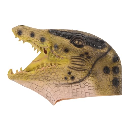 Healeved Tiermaske Realistische Krokodilmaske für Karneval Halloween und Cosplay Auffällige Tierkopfbedeckung für Partys und Bühnenaufführungen Einfach Auszuziehen Requisite für Maskierte Healeved Tiermaske Realistische Krokodilmaske für Karneval Halloween und Cosplay Auffällige Tierkopfbedeckung für Partys und Bühnenaufführungen Einfach Auszuziehen Requisite für Maskierte von Healeved