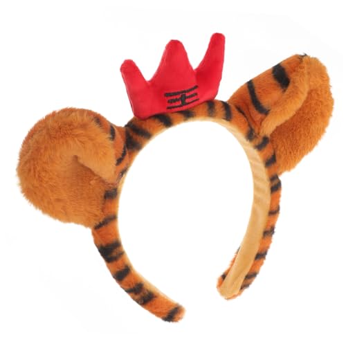 Healeved Tiger-Stirnband Stirnbänder für Zootiere Ohr Kleid Party Kostüme Cartoon-Tier-Kopfschmuck Kostüm Kopfbedeckung tierisches Spa-Stirnband Tierstirnbänder für Damen Plüsch Healeved Tiger-Stirnband Stirnbänder für Zootiere Ohr Kleid Party Kostüme Cartoon-Tier-Kopfschmuck Kostüm Kopfbedeckung tierisches Spa-Stirnband Tierstirnbänder für Damen Plüsch von Healeved