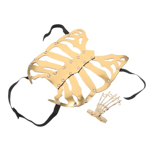 Healeved Totenkopf Armband Für Skelett Handarmband Cosplay Knochenarmband Cosplay Skelett Punk Armbänder Totenkopf Brustkorb Kostüm Requisite Gothic Healeved Totenkopf Armband Für Skelett Handarmband Cosplay Knochenarmband Cosplay Skelett Punk Armbänder Totenkopf Brustkorb Kostüm Requisite Gothic von Healeved