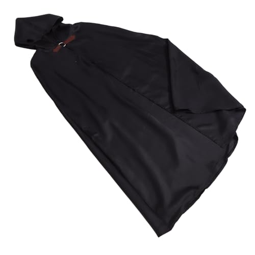 Healeved Umhang mit Kapuze Damen vampir umhang halloween umhang Halloween-Attacken Zaubererrobe Umhang für Männer kapuzenmantel männer Halloween-Kapuzenmantel Cosplay-Mantel Polyester Black von Healeved