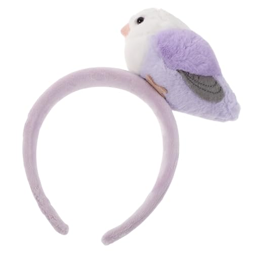 Healeved Verziertes Papageien-Stirnband für Mädchen – Niedlicher Cartoon-Vogel-Haarreif – Tier-Party-Kopfbedeckungs-Accessoire für Halloween, Geburtstag, Feiertagsdekoration von Healeved