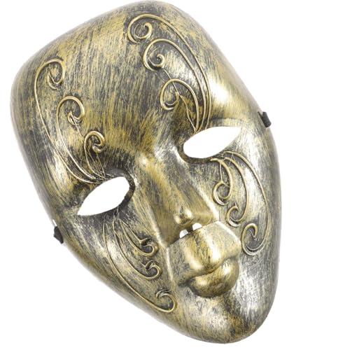 Healeved Vintage Venezianische Maske Damen Vollgesichtsmaske aus Robustem Kunststoff für Party Festival Cosplay Maskenball Halloween Kostüm Zubehör von Healeved