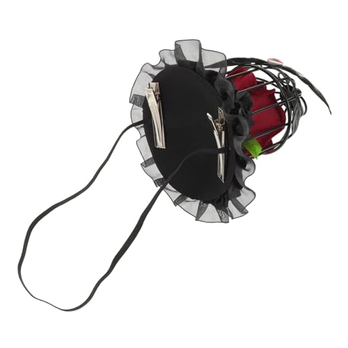 Healeved Vogelkäfig Cosplay Stirnband Stirnbänder Vogelkäfig Zylinder Stirnband Gothic Hut Rose Fledermaus Cosplay Gothic Fledermaus Kopfschmuck Healeved Vogelkäfig Cosplay Stirnband Stirnbänder Vogelkäfig Zylinder Stirnband Gothic Hut Rose Fledermaus Cosplay Gothic Fledermaus Kopfschmuck von Healeved