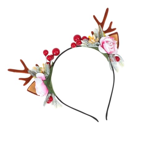 Healeved Weihnachts Haarreif Mit Rentiergeweih Und Blumen Festlicher Kopfschmuck Für ädchen Und Ideales Accessoire Für Weihnachtsfeiern Und Karneval 4 Designs Healeved Weihnachts Haarreif Mit Rentiergeweih Und Blumen Festlicher Kopfschmuck Für ädchen Und Ideales Accessoire Für Weihnachtsfeiern Und Karneval 4 Designs von Healeved