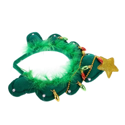 Healeved Weihnachtsbaum Stirnband Leichtes Dekoratives Haar Accessoire für Damen und Einzigartiges Design für Weihnachtsfeiern Kompakt und Einfach zu Tragen Festliche Party Atmosphäre von Healeved