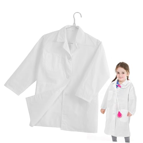 Healeved Weißer Kittel Für Cosplay Jungs Wissenschaftler Kostüm Kinderkarriere Verkleiden Sich Karriere-kostüme Für Kindermantel Baumwollmischung Healeved Weißer Kittel Für Cosplay Jungs Wissenschaftler Kostüm Kinderkarriere Verkleiden Sich Karriere-kostüme Für Kindermantel Baumwollmischung von Healeved