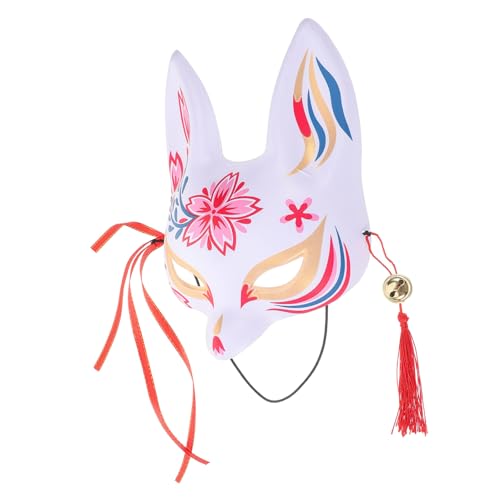 Healeved -fuchs-maske Realistisch Ohren Cool Tiermaske Mit Halbem Gesicht Halloween-maske Und Tiermaske Für Party Zarte Partymaske Dekorative Maske Colorful Pvc von Healeved