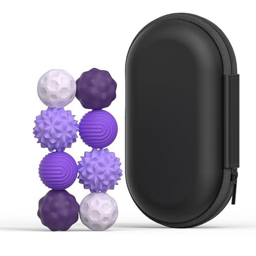 8pcs Magnetische Fidget-BäLle Aus Silikon, Magnetkugeln Magnetic Acupressure Balls, Magnetische Kugeln, Anti-Stress-Angstspielzeug FüR Erwachsene Und Kinder, Magnetisch von Healife