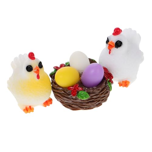 Healifty 1 Satz Miniatur Hühnerfiguren Teiliges Terrarium Zubehör für Mikrolandschaften und Feengärten aus Widerstandsfähigem Harz für Dekoration und Healifty 1 Satz Miniatur Hühnerfiguren Teiliges Terrarium Zubehör für Mikrolandschaften und Feengärten aus Widerstandsfähigem Harz für Dekoration und von Healifty