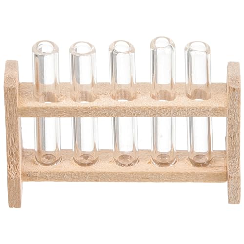 Healifty 1 Satz Miniatur Testtuben mit Halter für Puppenhaus Dekorative Accessoires für Miniatur Landschaften und DIY Projekte Geeignet für Mini Häuser und Spielszene von Healifty