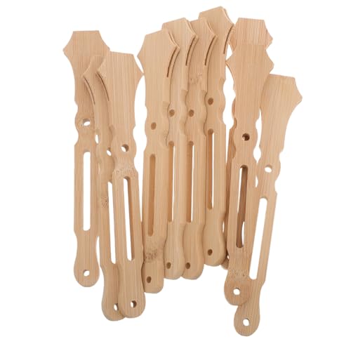 Healifty 10 Stück Fächerstäbe für Diy Handfächer Runde Fächergriffe Bastelbedarf für Hochzeiten und Besondere Anlässe und Langlebig aus Starkem von Healifty
