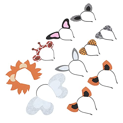 Healifty Kinder-Stirnbänder, 10 Stück, Tierhaarreifen, Zoo-Tiere, Ohren, Stirnband, Dschungeltiere, Haarbänder, Cosplay, Kopfbedeckung, Tierkostüm für Tierparty, Cosplay, Kinder-Outfits Healifty Kinder-Stirnbänder, 10 Stück, Tierhaarreifen, Zoo-Tiere, Ohren, Stirnband, Dschungeltiere, Haarbänder, Cosplay, Kopfbedeckung, Tierkostüm für Tierparty, Cosplay, Kinder-Outfits von Healifty