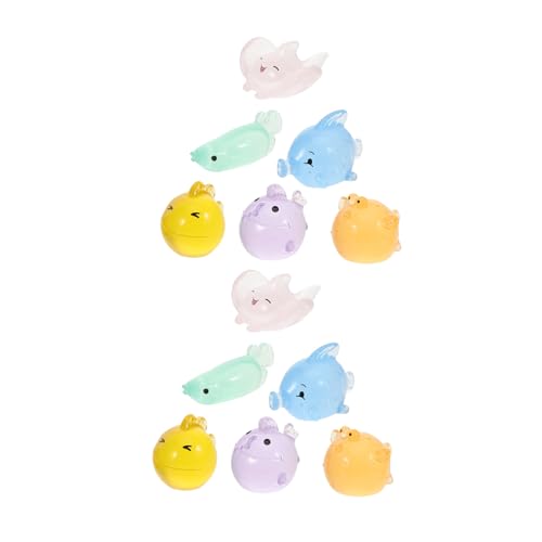 Healifty 12Stücke Mini Fischfiguren aus Harz Leuchtende Aquariendekorationen für Kleine Aquarien Niedliche Themen Ornamente für DIY Wasserdekoration und Vielseitige Healifty 12Stücke Mini Fischfiguren aus Harz Leuchtende Aquariendekorationen für Kleine Aquarien Niedliche Themen Ornamente für DIY Wasserdekoration und Vielseitige von Healifty