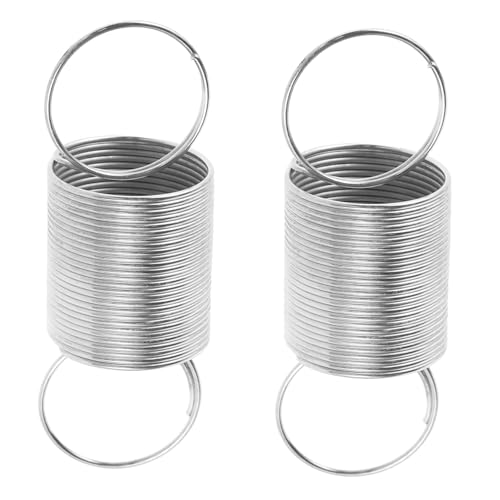 Healifty 2 Stück Spannungsfeder Klein Aufhängungsfedern Ersatzfeder Ersatz-skalenfedern Kraftfedern Frühling Federn Mit Ringenden Doppelringfeder Silver Rostfreier Stahl von Healifty