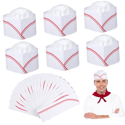 Healifty 20 Stück Kochmütze Hüte servieren Herstellung Küchenkappe Erwachsene Küchenchef Party Kellnerin Kostüm Hut Restaurant-Papierhüte koch kostüm hut Soda-Hut Diner-Hüte Healifty 20 Stück Kochmütze Hüte servieren Herstellung Küchenkappe Erwachsene Küchenchef Party Kellnerin Kostüm Hut Restaurant-Papierhüte koch kostüm hut Soda-Hut Diner-Hüte von Healifty