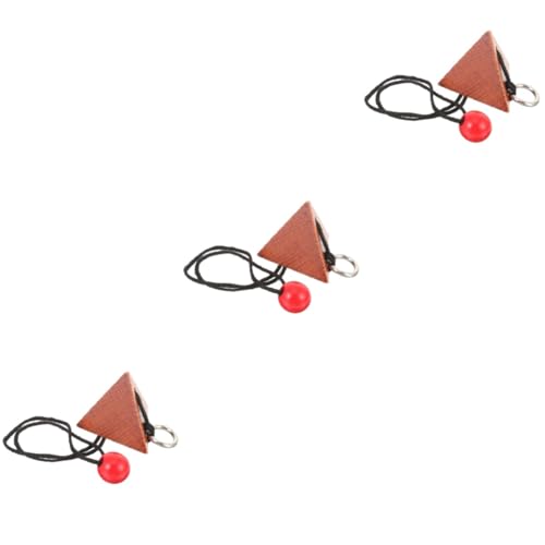 Healifty 3 Stück Holz Fädelspielzeug für Klassisches Knoten Entsperrspiel Tragbares Lernspiel für Motorik und Konzentration für Familienaktivitäten von Healifty