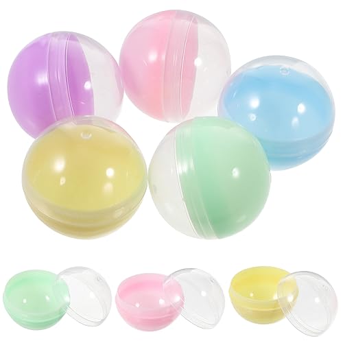 Healifty 50 Stück durchscheinende Macaron-Farb-Muscheln, 5,1 cm, leere Verkaufsautomatenkapseln, kleine Kunststoffbehälter für Oster-Party-Geschenke, Thema Healifty 50 Stück durchscheinende Macaron-Farb-Muscheln, 5,1 cm, leere Verkaufsautomatenkapseln, kleine Kunststoffbehälter für Oster-Party-Geschenke, Thema von Healifty