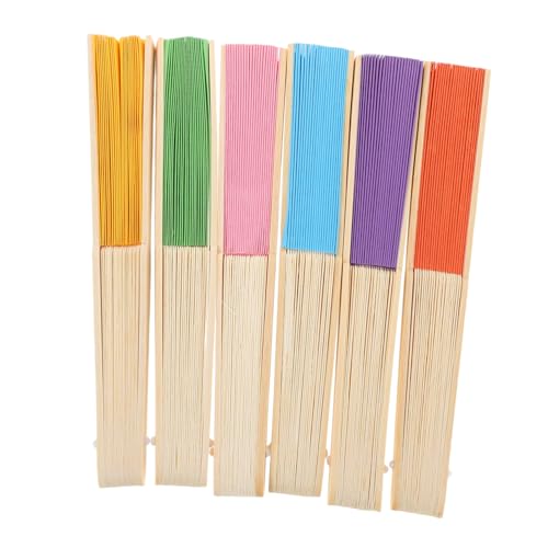 Healifty 6 Stück Handfächer Aus Papier – Bunte Leere Japanische Faltfächer Bastelbedarf Für Im Vorschulalter Tanzen Geburtstagsparty Healifty 6 Stück Handfächer Aus Papier – Bunte Leere Japanische Faltfächer Bastelbedarf Für Im Vorschulalter Tanzen Geburtstagsparty von Healifty