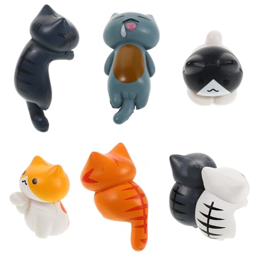 Healifty Entzückende Katzenfigur aus PVC für Auto Innenausstattung Süßes Armaturenbrett Schmuck Kleiner Tierfigur für Katzenliebhaber für Besondere Anlässe von Healifty