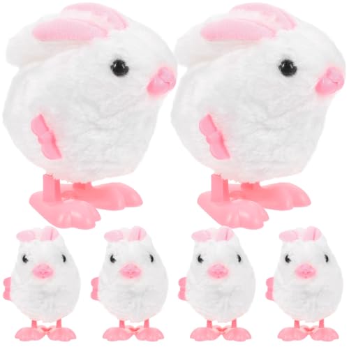 Healifty 6 Stück Plüschkaninchen Osterhase Uhrwerk Interaktiver Springender Wind-Up-Hüpfhase Für Osterhaube Eiersuche Partygeschenke Korbfüller 4 3 Zoll Weiß Healifty 6 Stück Plüschkaninchen Osterhase Uhrwerk Interaktiver Springender Wind-Up-Hüpfhase Für Osterhaube Eiersuche Partygeschenke Korbfüller 4 3 Zoll Weiß von Healifty