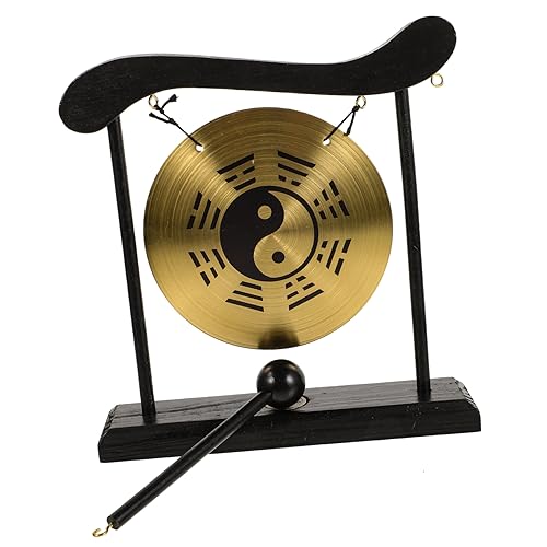 Healifty Desktop Gong mit Ständer Feng Shui Gong als Dekoratives Ornament für Zuhause und Büro Handgefertigtes mit Drumstick Einzigartiges für Gong Healifty Desktop Gong mit Ständer Feng Shui Gong als Dekoratives Ornament für Zuhause und Büro Handgefertigtes mit Drumstick Einzigartiges für Gong von Healifty