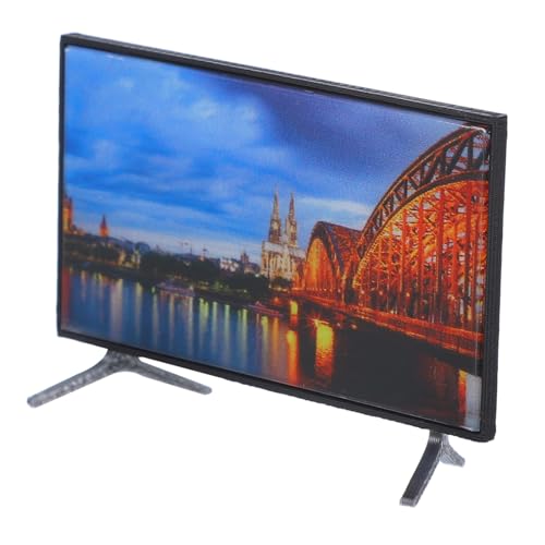 Healifty Mini Fernseher für Puppenhaus Realistisches LCD Display Kompaktes Miniatur Tv Zubehör für Lebendige Wohnräume für Puppenhaus Dekoration Healifty Mini Fernseher für Puppenhaus Realistisches LCD Display Kompaktes Miniatur Tv Zubehör für Lebendige Wohnräume für Puppenhaus Dekoration von Healifty