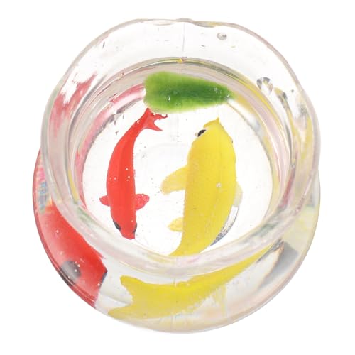 Healifty Miniaturer Fischbehälter mit Koi Figuren Dekorative Aquarienzubehör für Puppenhaus und Miniaturszenen Realistisch und Pflegeleicht für Wohn und Bürodekoration Healifty Miniaturer Fischbehälter mit Koi Figuren Dekorative Aquarienzubehör für Puppenhaus und Miniaturszenen Realistisch und Pflegeleicht für Wohn und Bürodekoration von Healifty