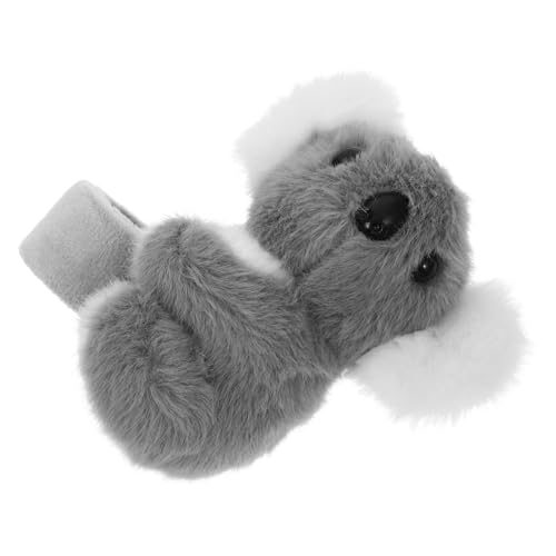 Healifty Panda -Klopfen Koala Plüschtier Koala-Plüsch Koala-Stofftier klein Koala-Slap-Armband Fahrradlenkerzubehör Macht Spaß Zubehör für Motorradlenker Baumwolle Grey von Healifty