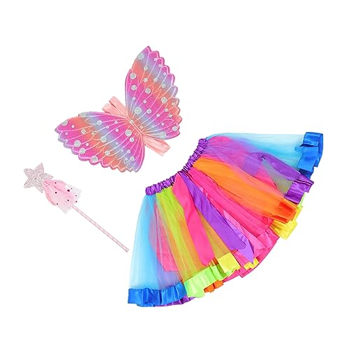 Healvian 1 Satz 3-teiliges Set Schmetterlingsflügel -requisiten Kostümzubehör Party Dekorativer Flügel Kinderfeenstock Kostüm Flügel Kinderrock Versorgung Rosa Tuch Healvian 1 Satz 3-teiliges Set Schmetterlingsflügel -requisiten Kostümzubehör Party Dekorativer Flügel Kinderfeenstock Kostüm Flügel Kinderrock Versorgung Rosa Tuch von Healvian