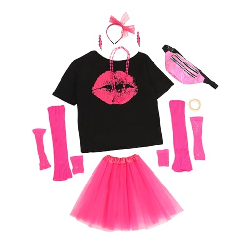 Healvian 1 Satz Abschlussballanzug Dame Datum Partyoutfit Der 80er Kostümzubehör Der 80er Jahre Groovy Dekorationen Groovig Zubehör Für Partykostüme Halsdekor Metall Rosy Healvian 1 Satz Abschlussballanzug Dame Datum Partyoutfit Der 80er Kostümzubehör Der 80er Jahre Groovy Dekorationen Groovig Zubehör Für Partykostüme Halsdekor Metall Rosy von Healvian