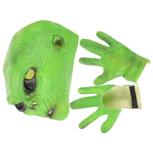 Healvian 1 Satz Alien-horror-geister- -kapuze Realistische Masken Für Erwachsene Weiße Gesichtsmaske Gruseliges Halloween Alien-cosplay-kostüm Led-lichtmaske Led-maske Emulsion Healvian 1 Satz Alien-horror-geister- -kapuze Realistische Masken Für Erwachsene Weiße Gesichtsmaske Gruseliges Halloween Alien-cosplay-kostüm Led-lichtmaske Led-maske Emulsion von Healvian