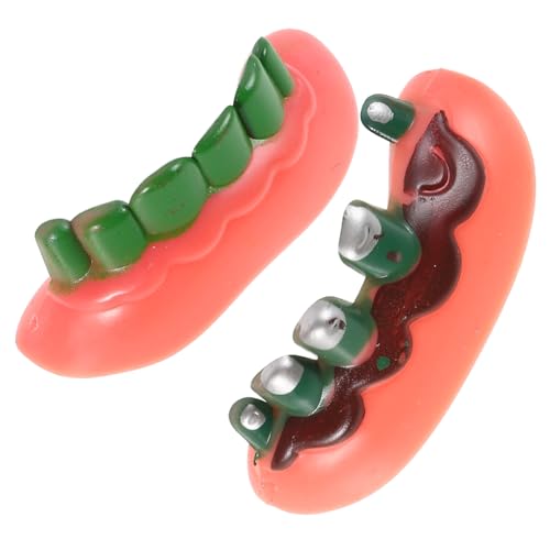 Healvian 1 Satz Festliche Dressingfälle Cosplay- Halloween-Accessoires Hosenträger gefälscht Monsterzähne halloween zähne Halloween Honstration gefälschte Klammer Szenenzubehör von Healvian