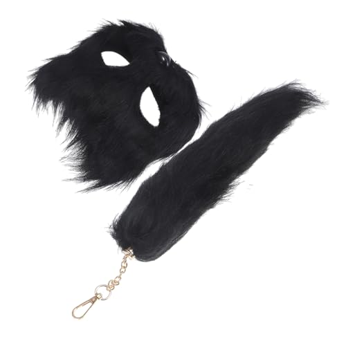 Healvian 1 Satz Fuchs Cosplay Maske und Kostüm Zubehör für Halloween und Themenpartys Lustiges Tieraccessoire für Kostüm Events Teilig von Healvian